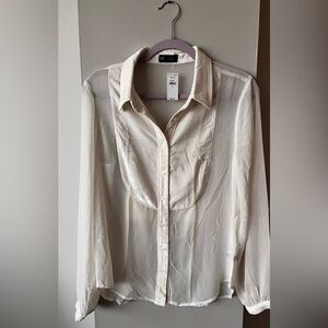 GAP Cream Sheer Blouse